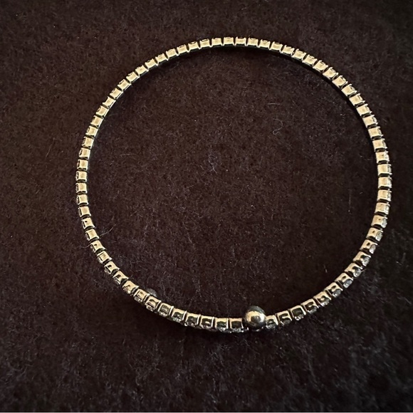 Silver Minimalist Double-Strand Bracelet - Picture 4 of 13